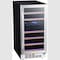 Edgestar 15 Inch Wide 26 Bottle BuiltIn Dual Zone Wine Cooler with Reversible Door and LED Lighting CWR263DZ - alternate 1